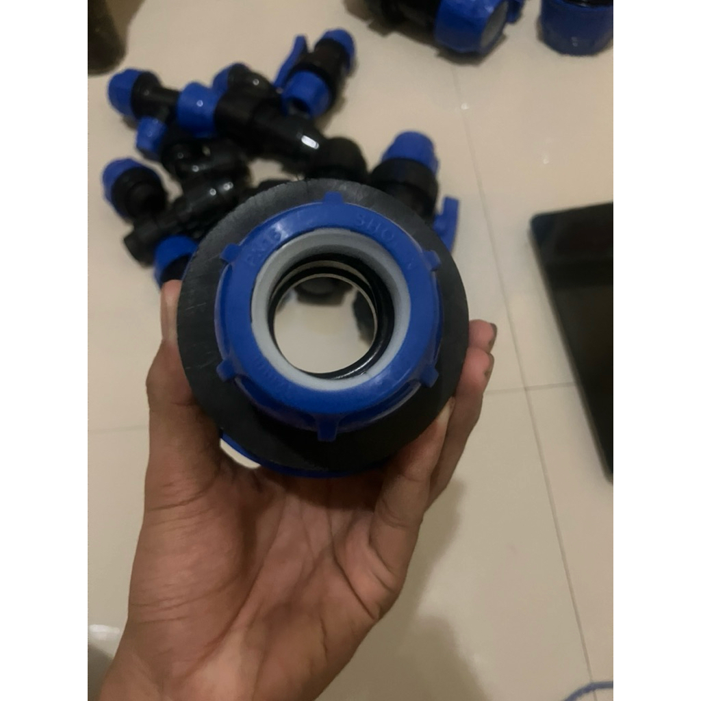 reducer hdpe 2 inch ke 1 inch fitting pipa air