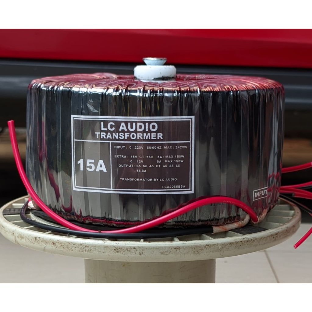 Trafo Toroid 15A Balap Dobel CT 40v Tembaga Super murni