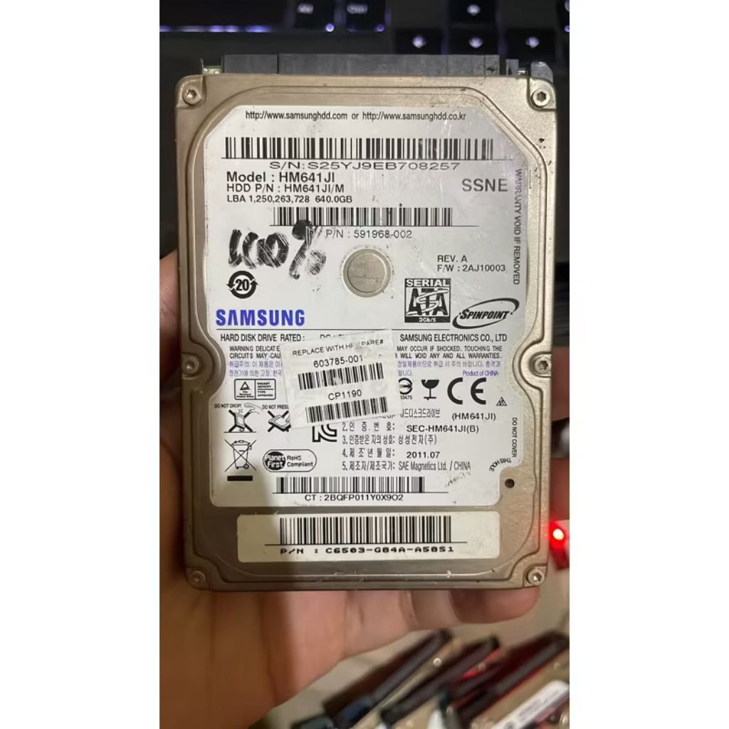 Hardisk sentinel 100% variasi 1tb, 750gb, 640gb