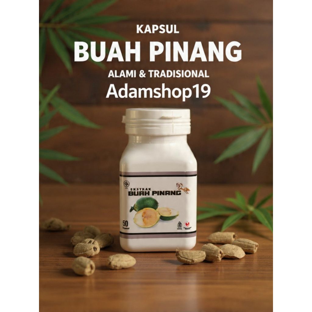 Kapsul Buah Pinang Muda MAX Isi 35 Original Herbal - BRH