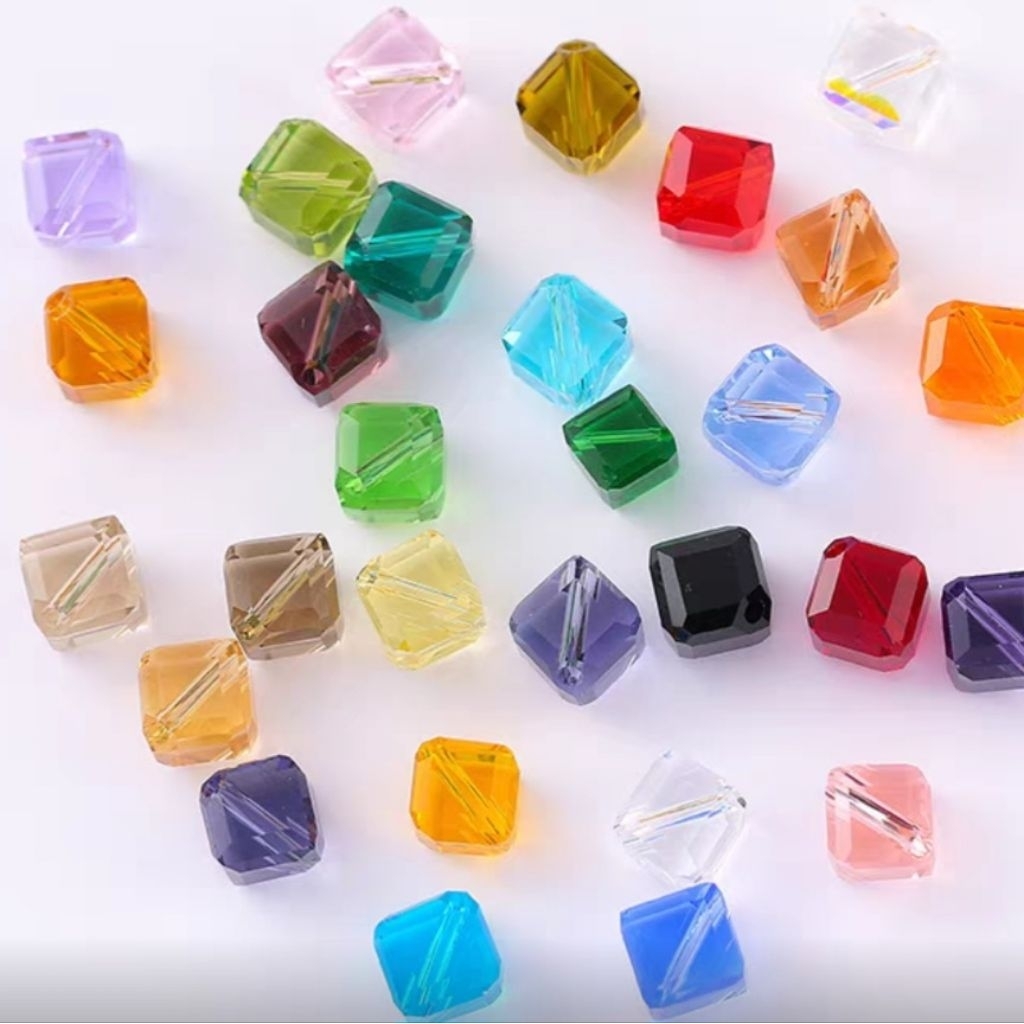 Ecer 5pcs A5 ketupat 8mm komir ceko kristal crystal beads diy ronce manik monte mote swarovski 5A