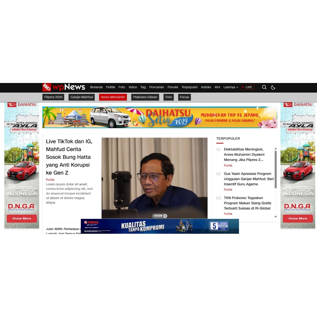 WPNews Template WordPress Berita Mirip CNNIndonesia.com