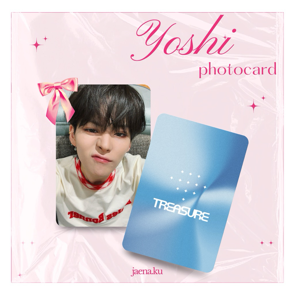 [TREASURE] PHOTOCARD YOSHI SELCA CUTE KPOP JAENA.KU