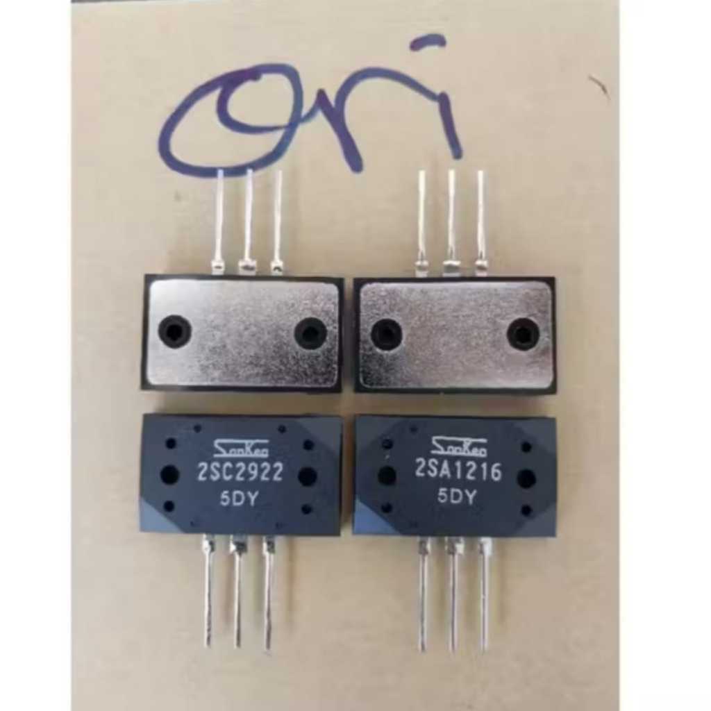 TR FINAL SANKEN 5DY 2SA1216 2SC2922 ASLI ORI TRANSISTOR 2SA 1216 2SC 2922 A1216 C2922 5 DY ORIGINAL