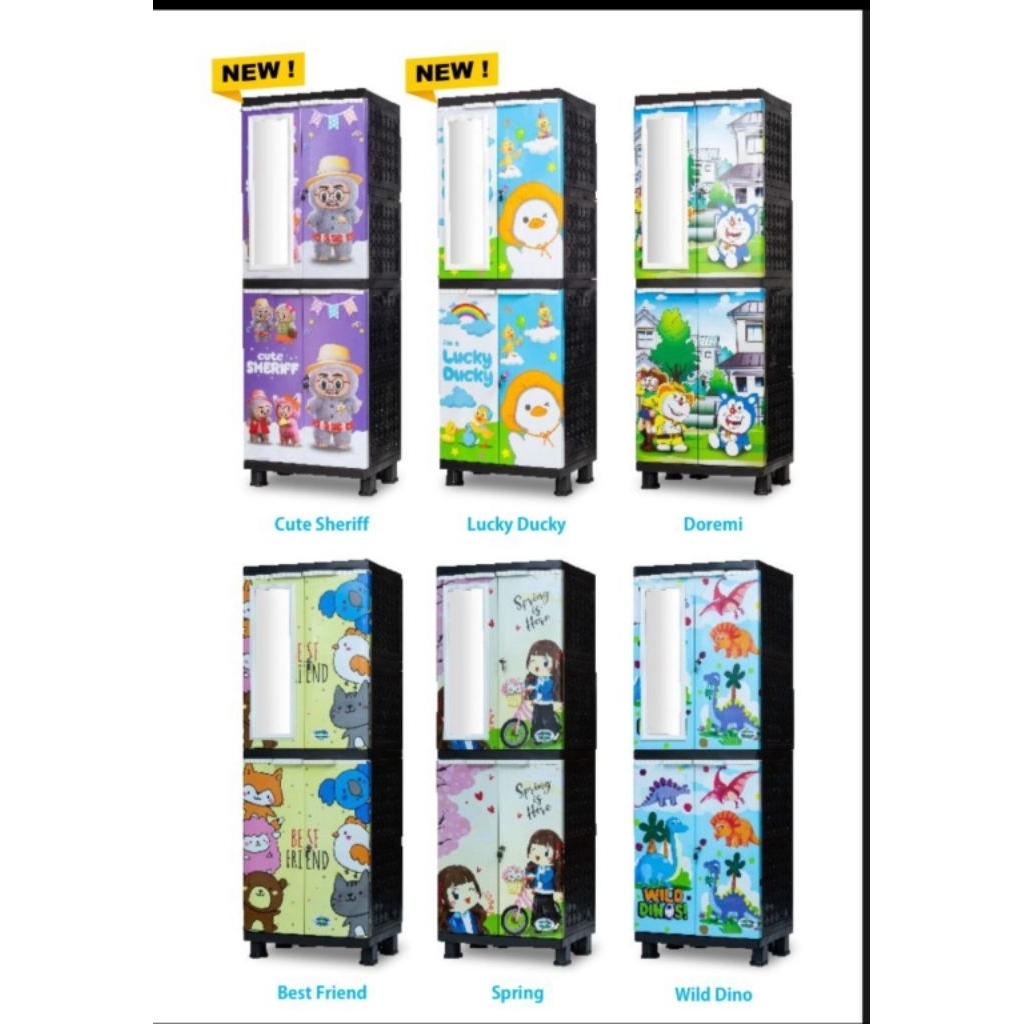 Lemari pakaian/Elegan msc Mini Gantung Kaca