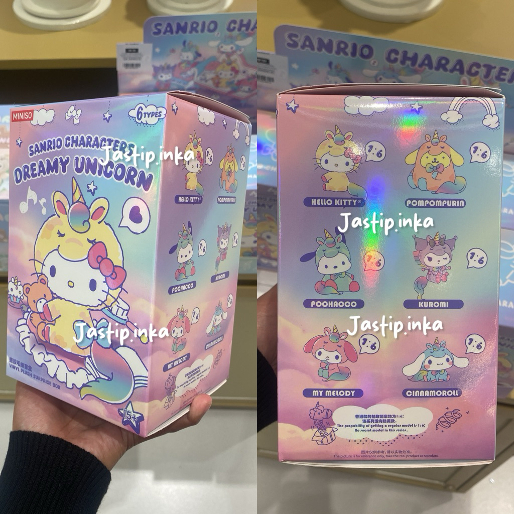 Miniso x Sanrio - blindbox random sanrio dreamy unicorn  original miniso