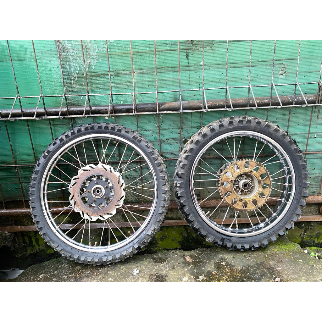 velg set ring 16-19 did bes tromol depan megpro belakng klx
