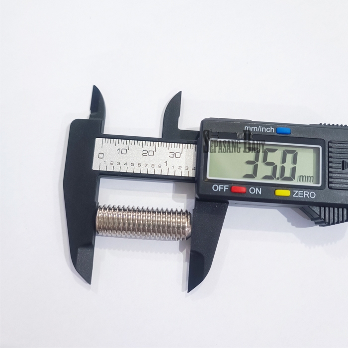 M12 x 35 Baut L Tanam L Set Stainless 304 M12x35