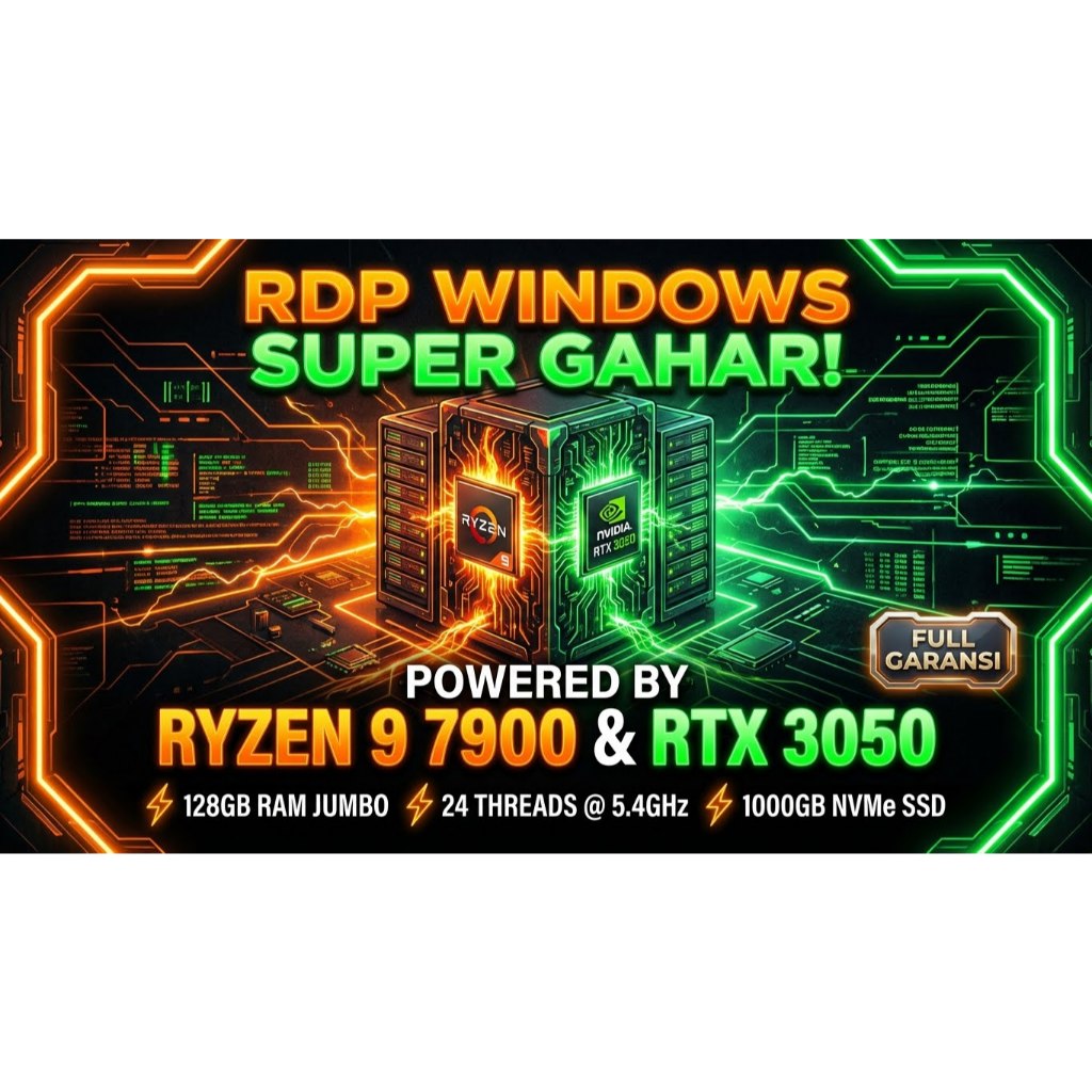 RDP BARAMETAL GPU RYZEN 9 24CPU 128 GBRAM NVIDIA GTX 3050 SUPPORT LDPLAYER NOX PLAYER BOT GAME DLL