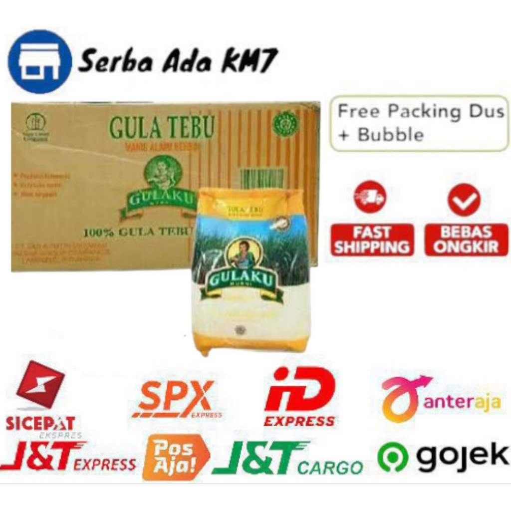 1 DUS GULA MURAH / GULAKU PREMIUM 1KG ISI 24 PCS