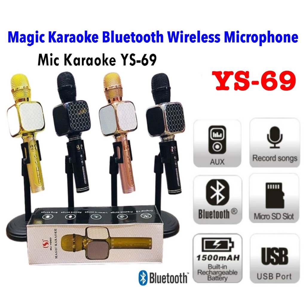SPEAKER MIC BLUETOOTH YS 69 SPEAKER MIC PORTABLE / SPEAKER BLUETOOTH