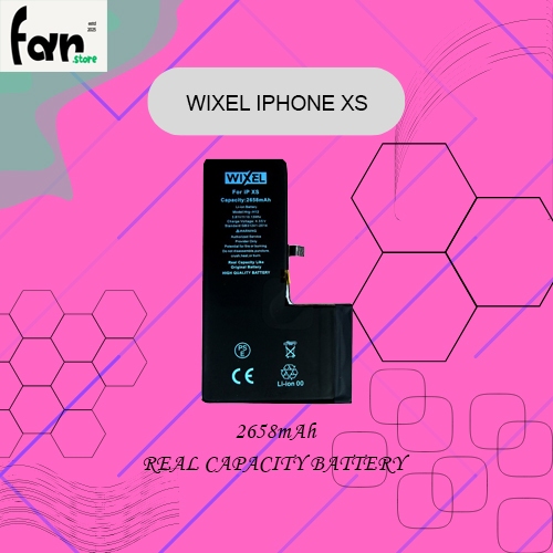 WIXEL BATRE Double Power Handphone Ori Iphone XS Double Power Real Capacity Batre Batrai Battery Ip 