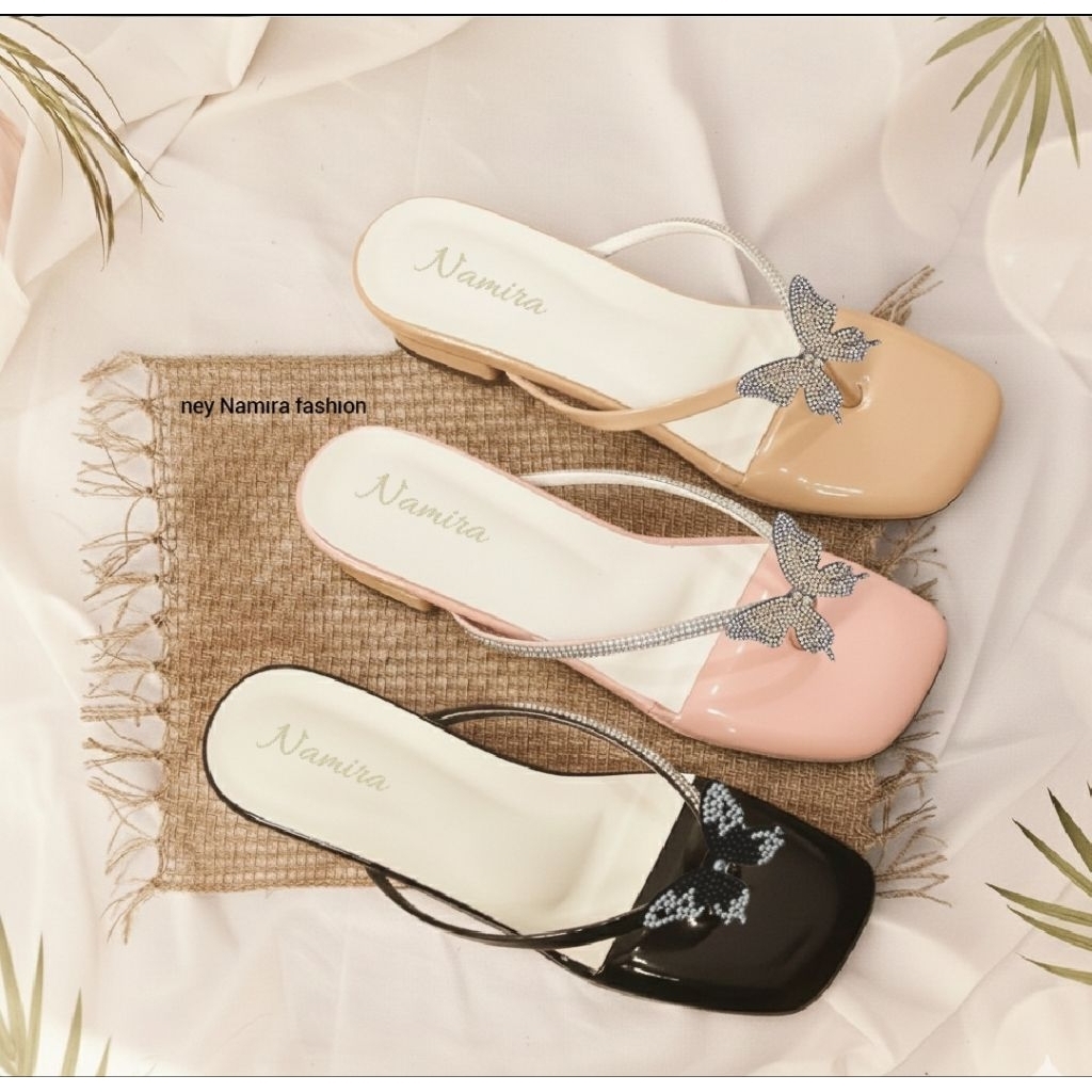 Sandal Hak Tahu Wanita Jepit 3cm