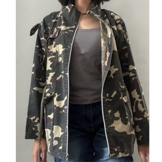 Jaket Motif Loreng / Army