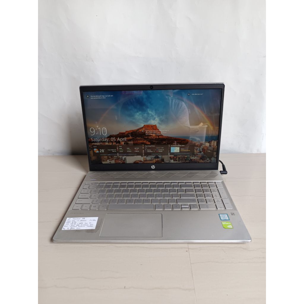 laptop hp pavilion 15 proseor intel core i7 gen 8 ram 8gb dual vga