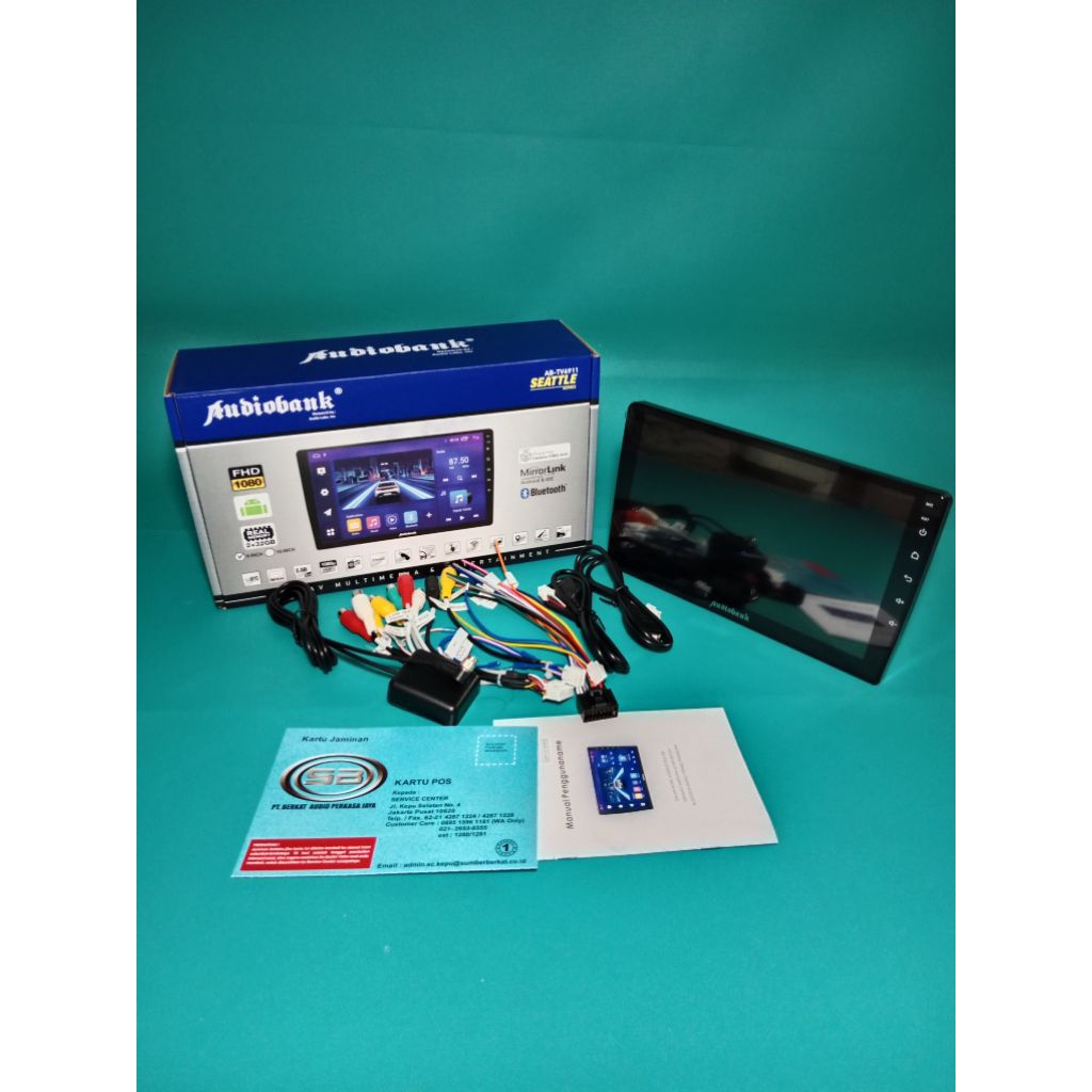 Head Unit Android AUDIOBANK seri AB-TV6911 SEATTLE Series 9 Inch Ram 2/32 OS12 OLED