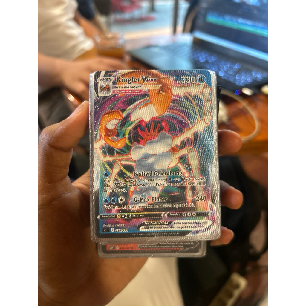 Pokemon Card Kingler Vmax Indonesia Version