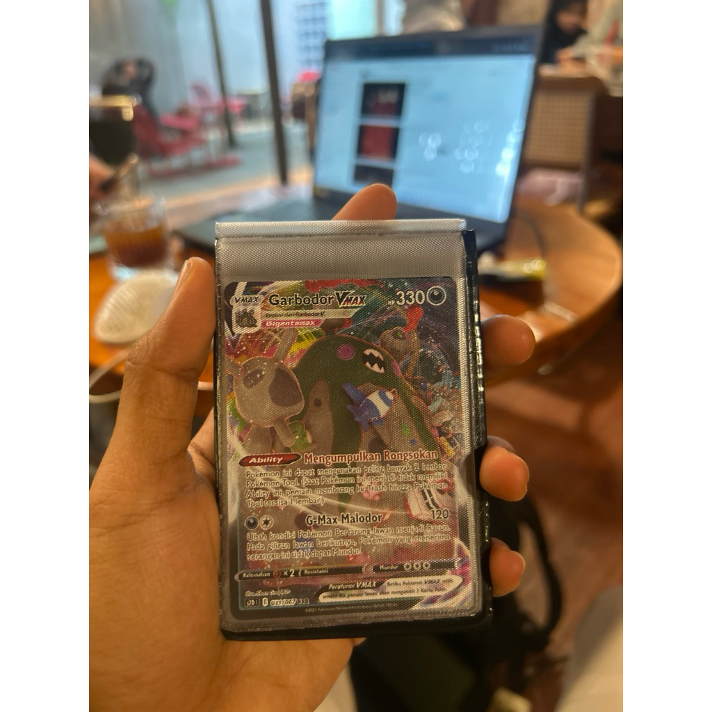 Pokemon Card Garbodor Vmax Indonesia Version