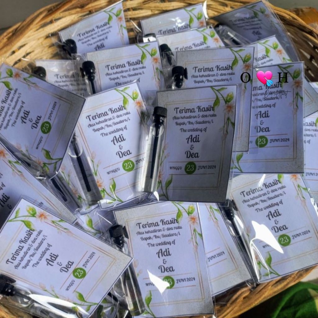 ( Isi 100 Pcs ) Souvenir Parfum wedding pernikahan