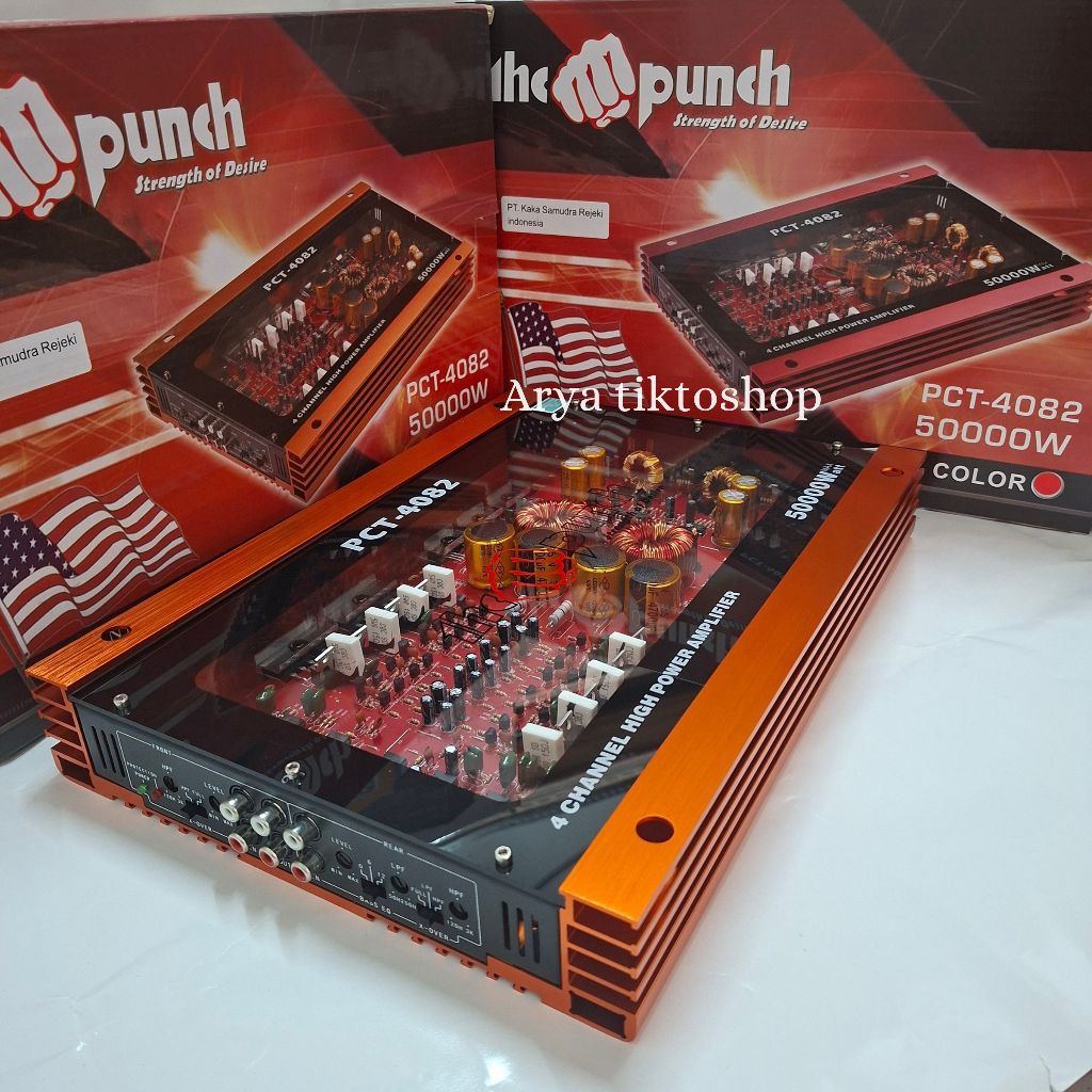 POWER AMPLIFIER TGE PUNCH PCT 4082 POWER 4 CHANNEL