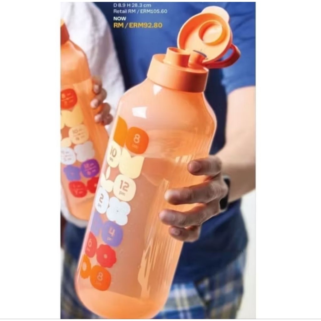 Promo Tupperware Aquavibe 2L eco 2L botol minum eco bottle besar 2liter plastik tahan lama anti boco