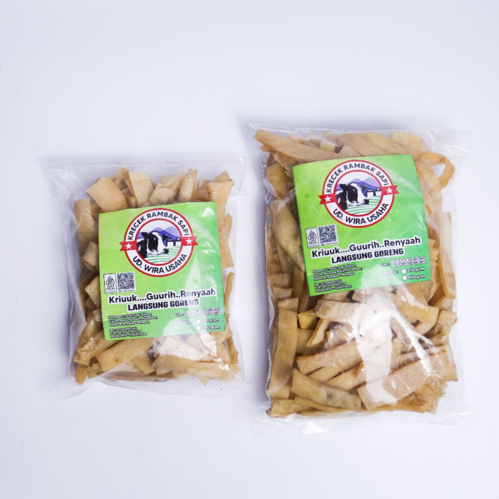 Krupuk Rambak kulit Sapi mentah krecek Rambak kulit Sapi 100% Original