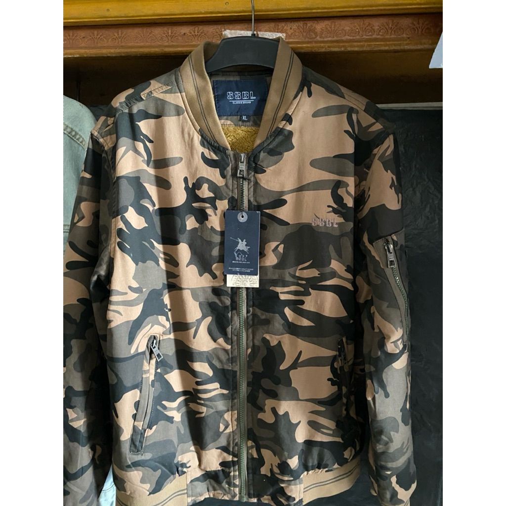 Jaket Pria Motif Army New
