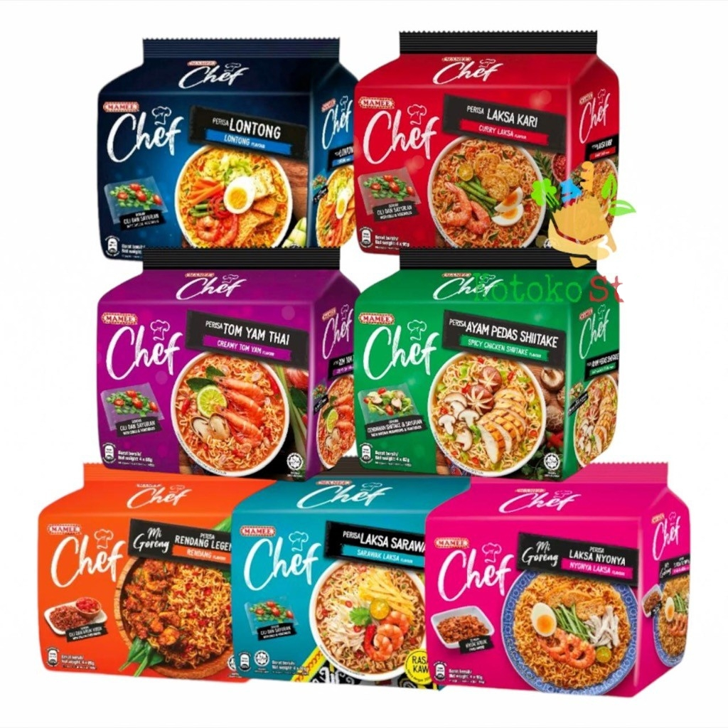 Mamee Chef Mie Instan All Varian Goreng dan Kuah