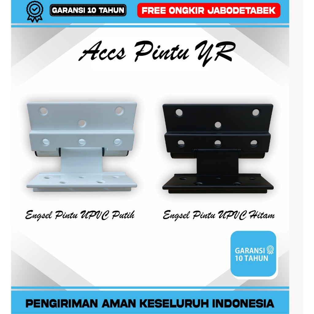 Engsel Pintu UPVC Warna Putih Hitam YR