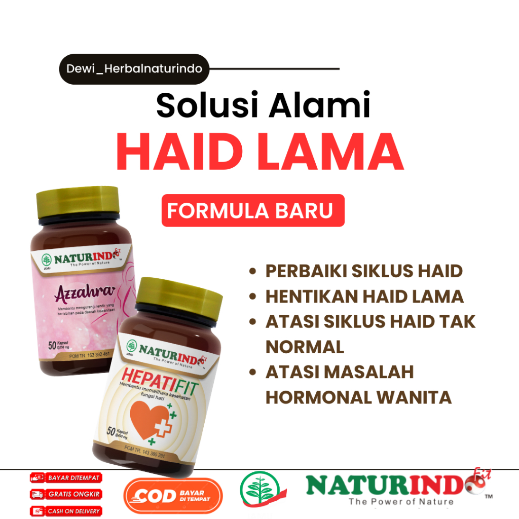 Obat  Haid Berkepanjangan Nyeri Menstruasi Azzahra Naturindo