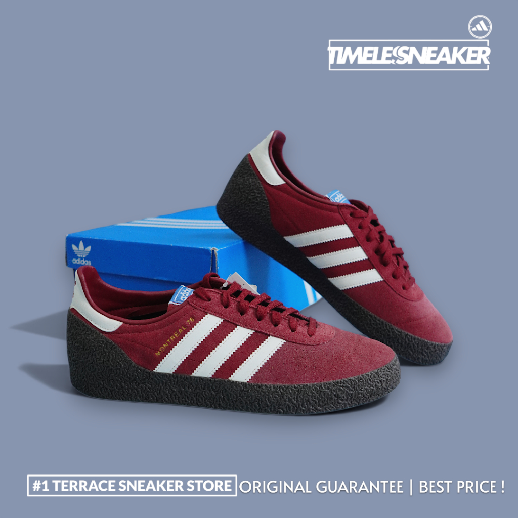 ADIDAS ORIGINAL MONTREAL #AQ1016 MAROON/WHITE