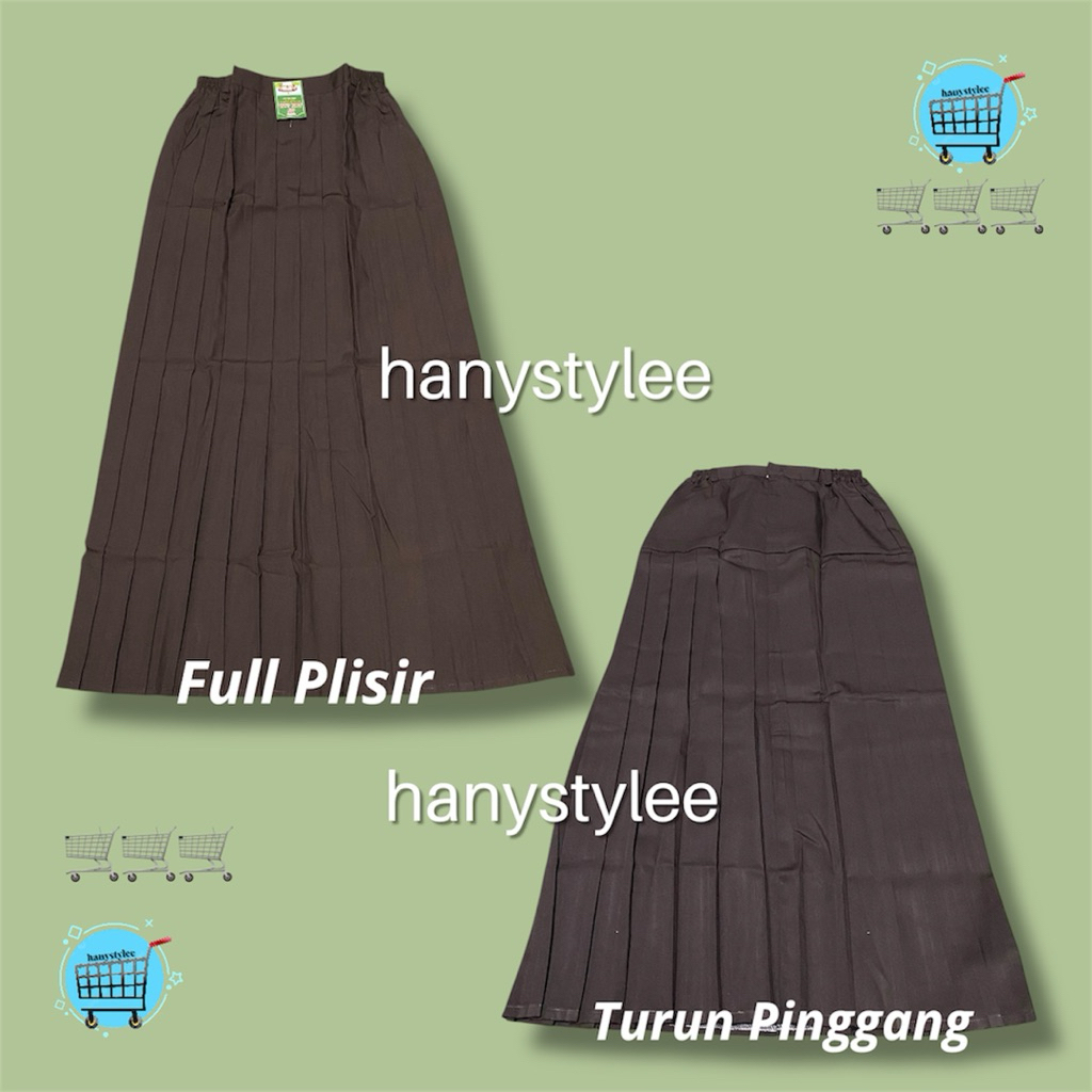 ROK COKELAT PRAMUKA ROK SD,SMP,SMA ROK PRAMUKA ROK REMPEL LIPIT TURUN PINGGANG ROK SEKOLAH