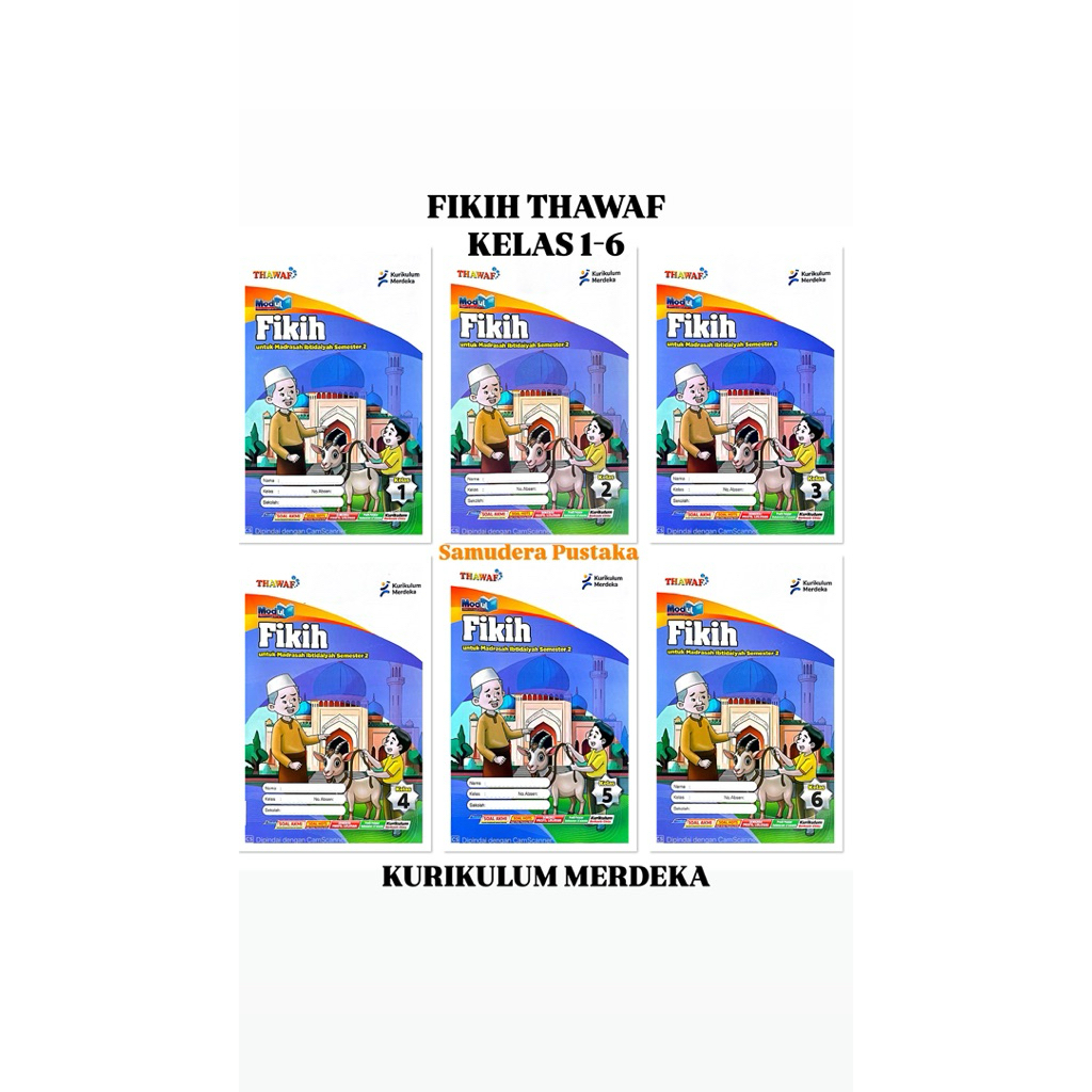 BUKU LKS SD/MI FIKIH KELAS 1 2 3 4 5 6 KURIKUM MERDEKA SEMESTER 2 TA 2025 - 2026|THAWAF|