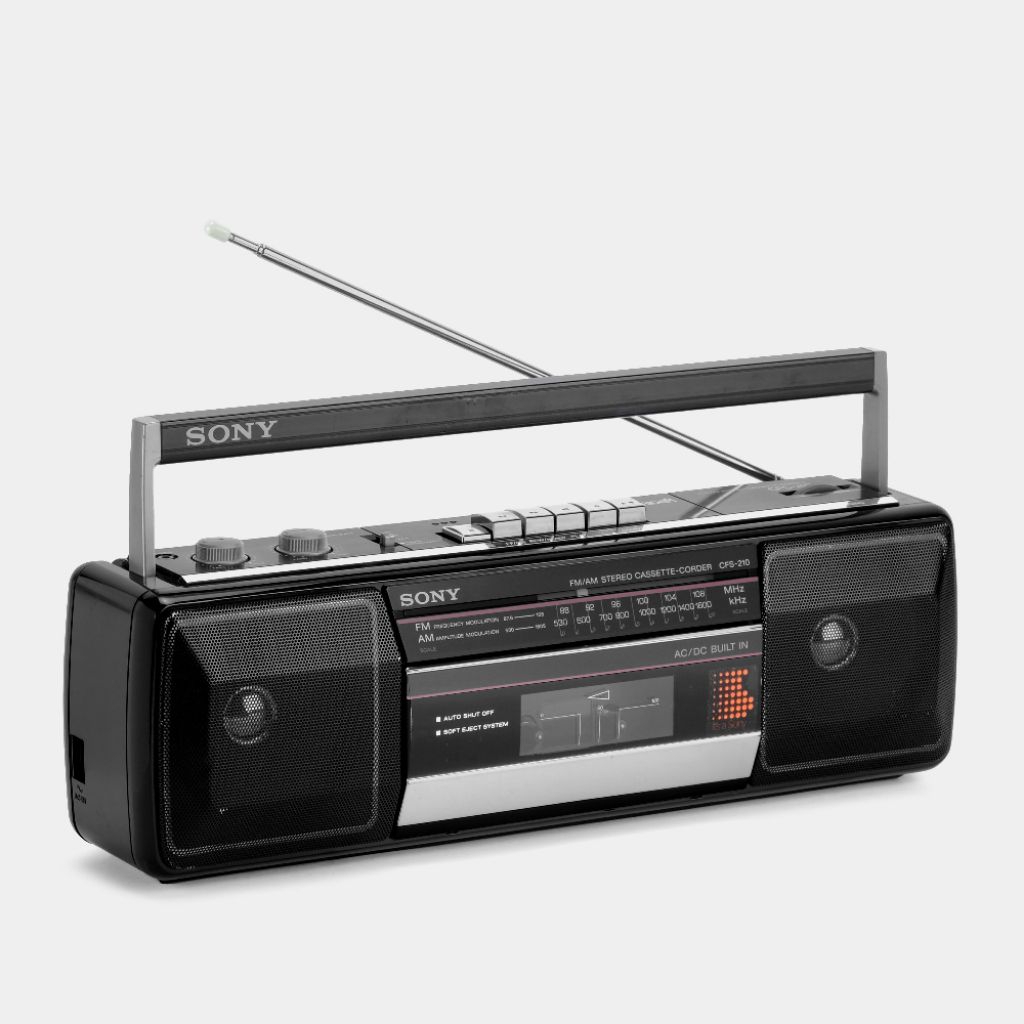 Compo Sony CFS-210S Portable Tape Radio Vintage