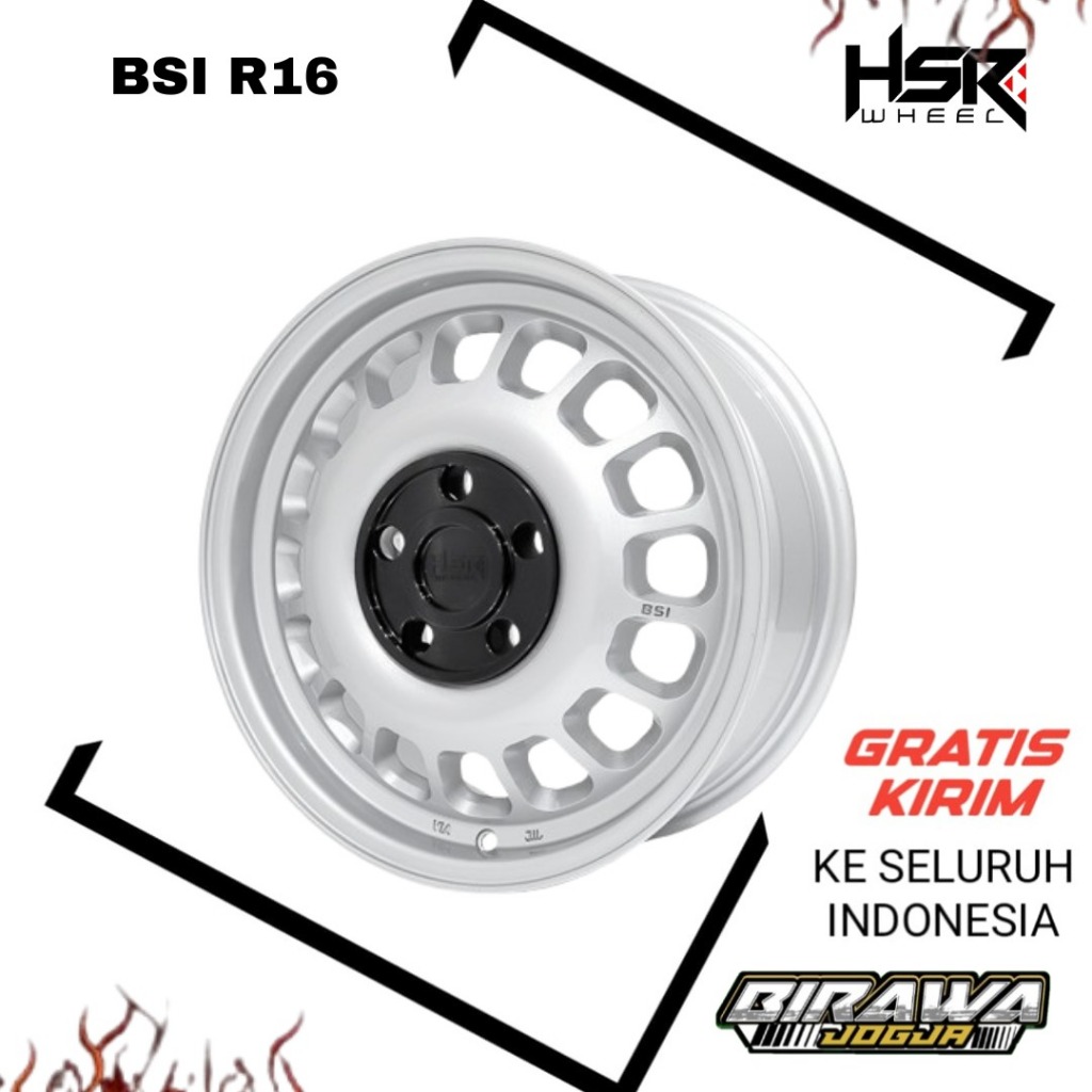VELK KLASIK INNOVA RUSH TERIOS RING 16 WARNA SILVER VELG HSR BSI MODEL KALENG R16 PCD 5X114.3