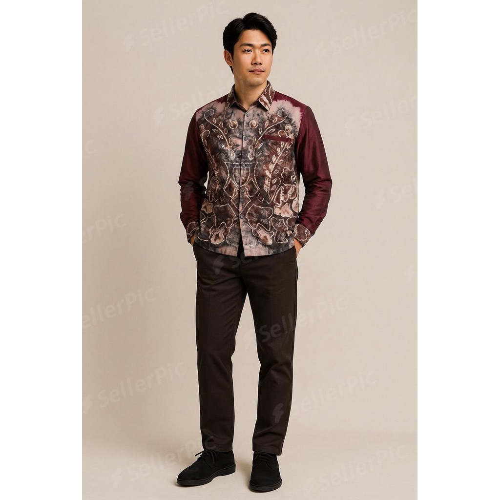 PROMO Batik Sasirangan Pria lengan panjang