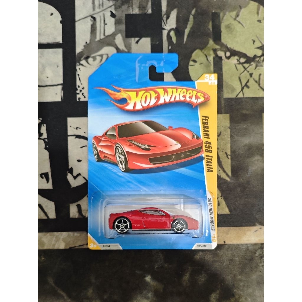 hot wheels ferrari 458 italia merah