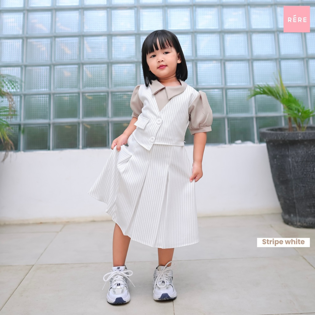 [COD] Naura Midi Kids (DRESS KIDS ONLY) - Setelan Gamis Lebaran Sarimbit Couple Keluarga Ibu & Anak 