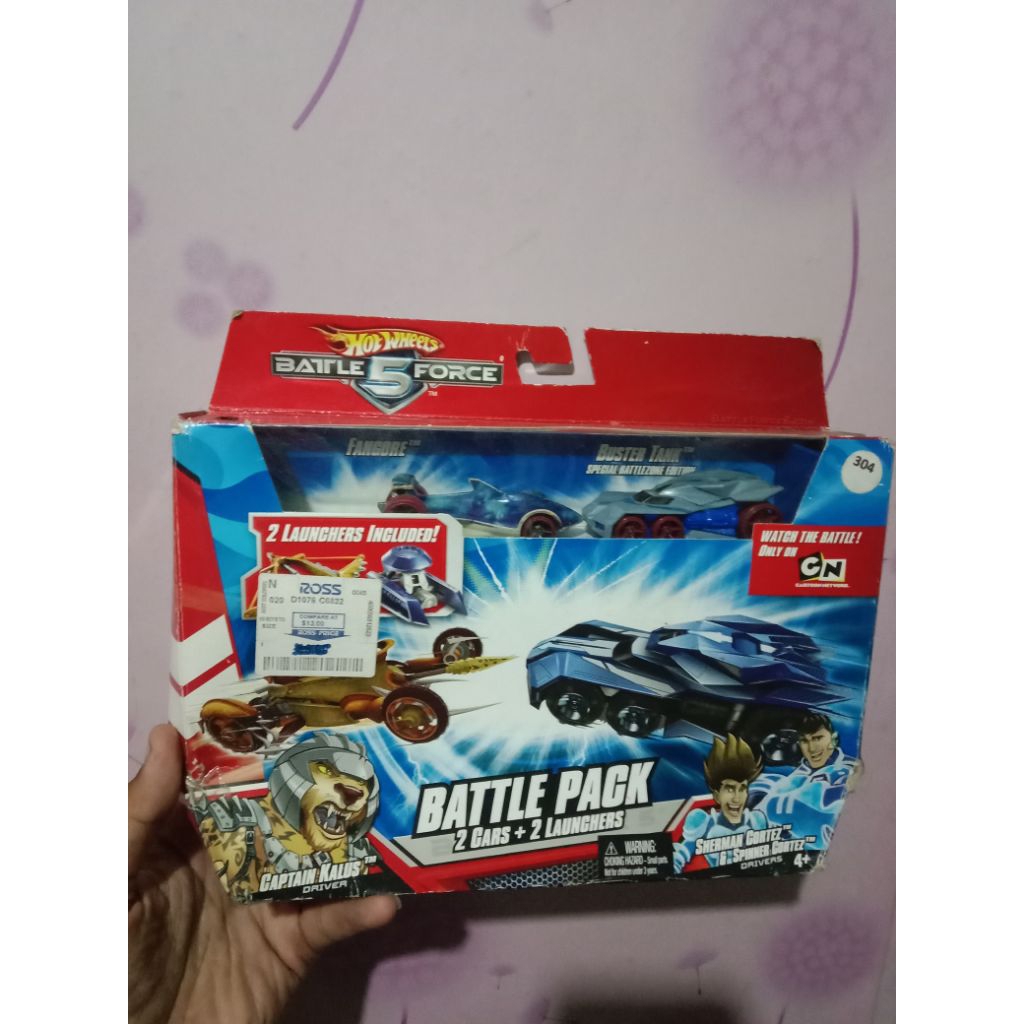 hot wheels hiu battle force 5 legend langka dan buster tank ban merah