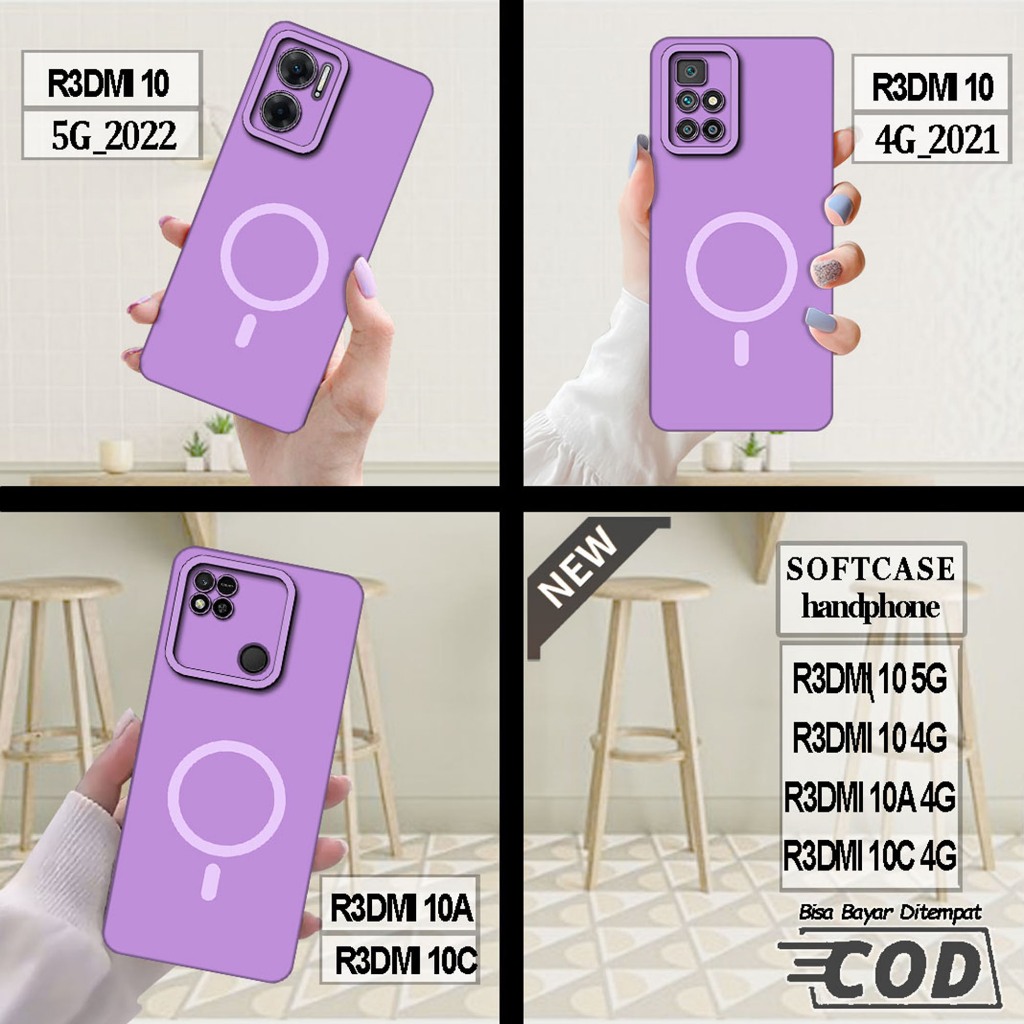Case REDMI 10 5G ,REDMI 10 4G ,case REDMI 10A ,case REDMI 10C _Casing silikon hitam bening elastis
