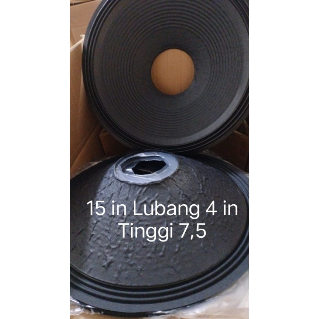 Daun kertas speaker 15 inc Jeruk Lubang 4 inc Tinggi 7,5 cm