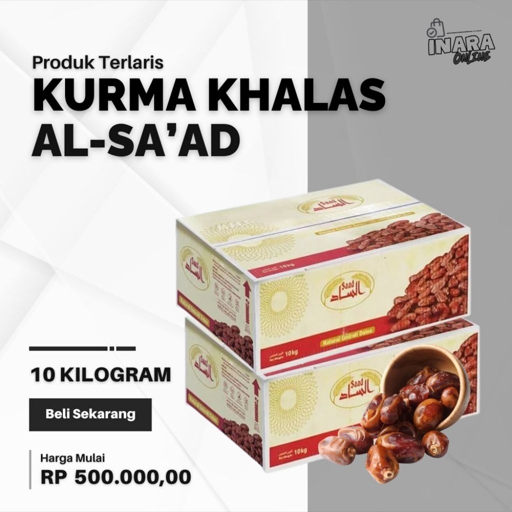 Kurma Khalas 10kg - Saad Dates