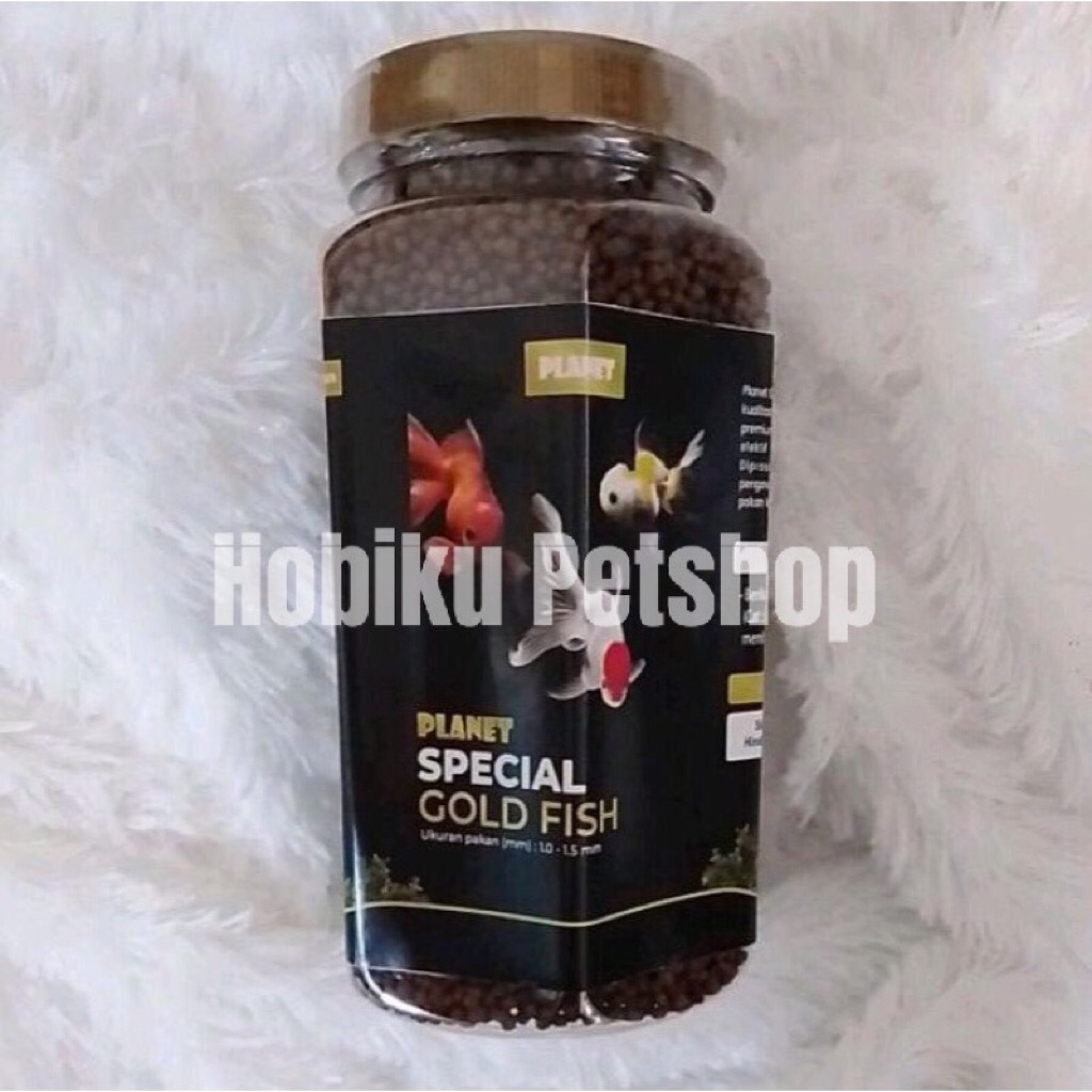 PELET IKAN KOKI HBK GOLD FISH PREMIUM PAKAN KOKI 1mm PUSH PEMBESARAN FLOATING 2MM 300gr