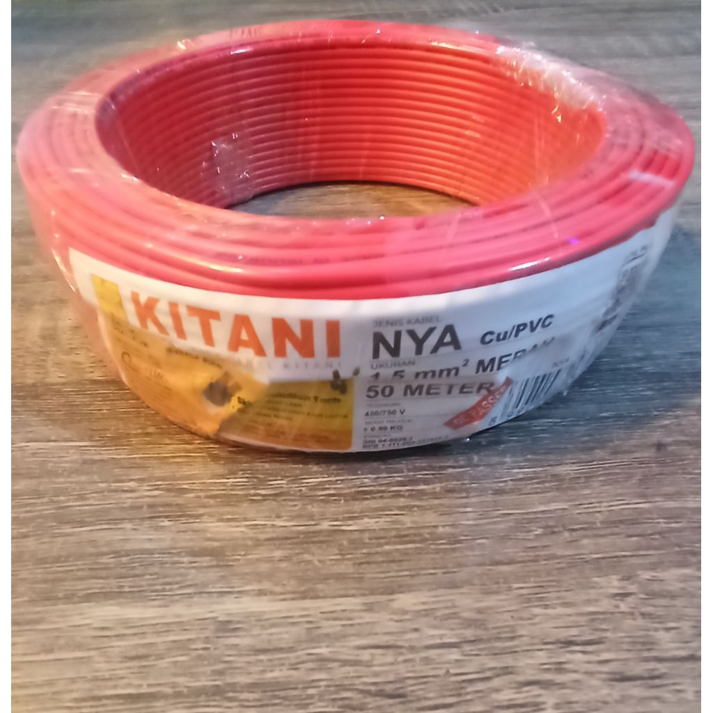 kabel kitani NYA 1.5mm 50meter