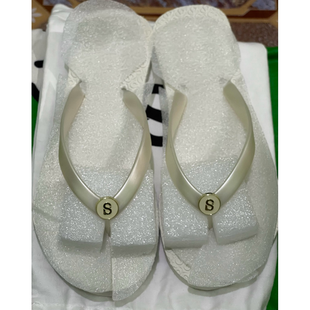 buttonscarves signature Flip flop - marshmallow