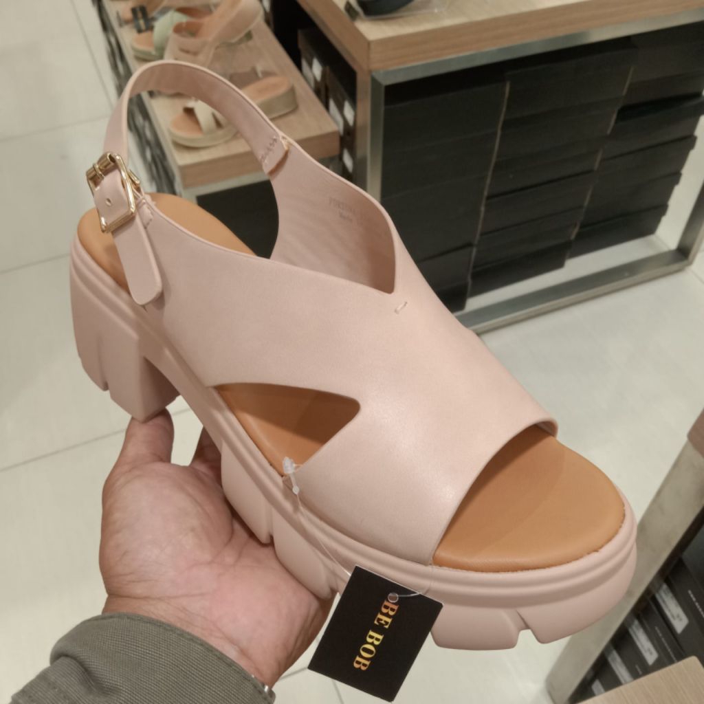 BE BOB SANDAL WANITA SLINGBACK WEDGES ORIGINAL