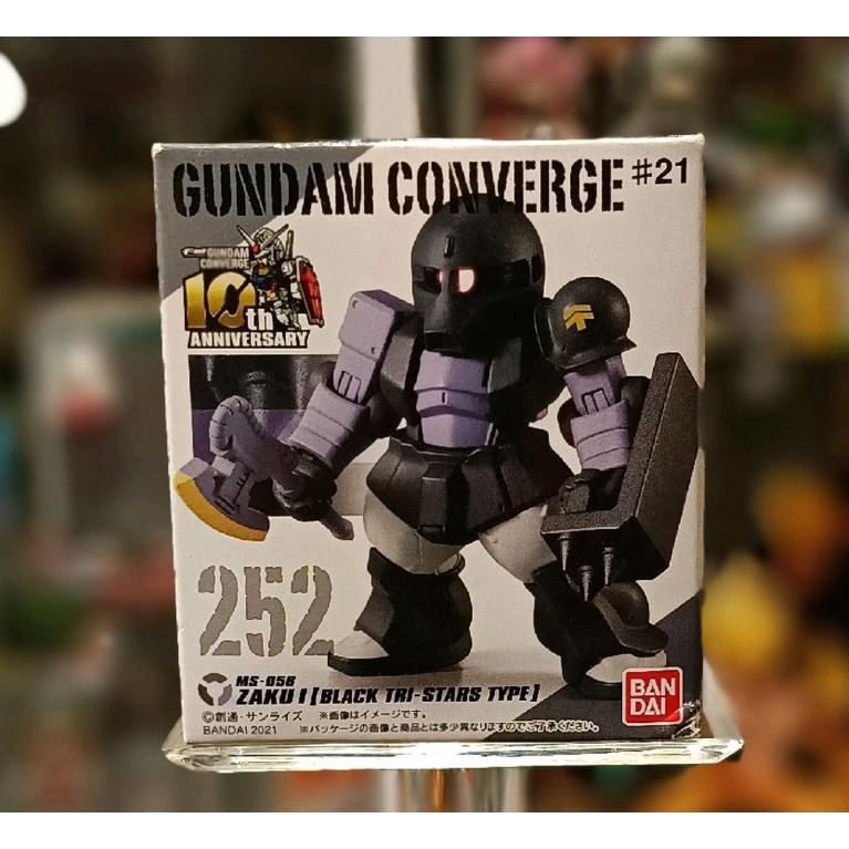 FW GUNDAM CONVERGE #21 ZAKU I [BLACK TRI-STARS TYPE] 10TH ANNIVERSARY
