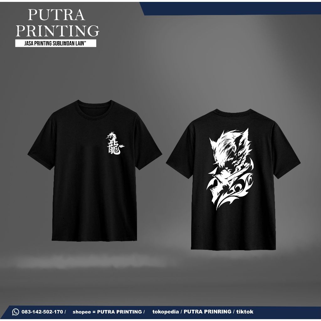 Kaos Distro Pria wanita  Premium tshirt gambar anime   kaos anime cina