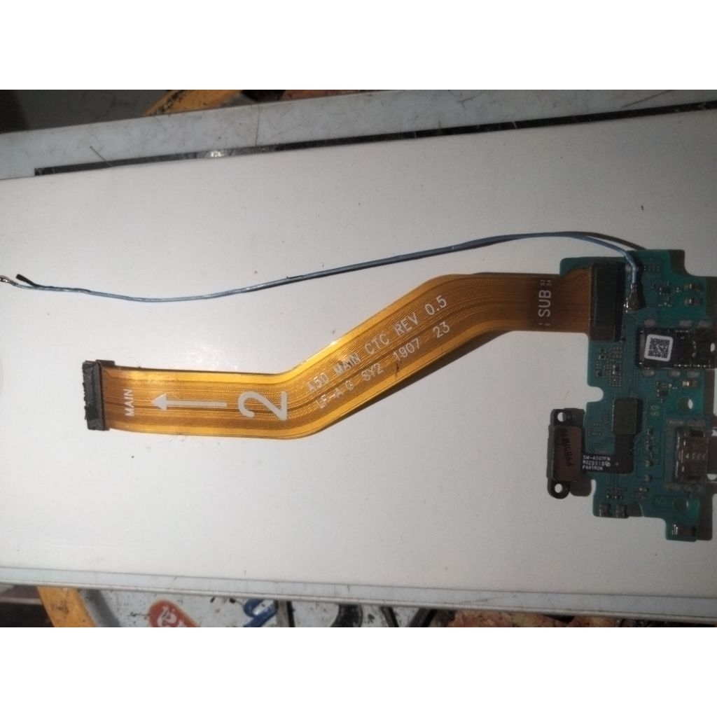 Papan Charger Samsung A50s original copotan Normal