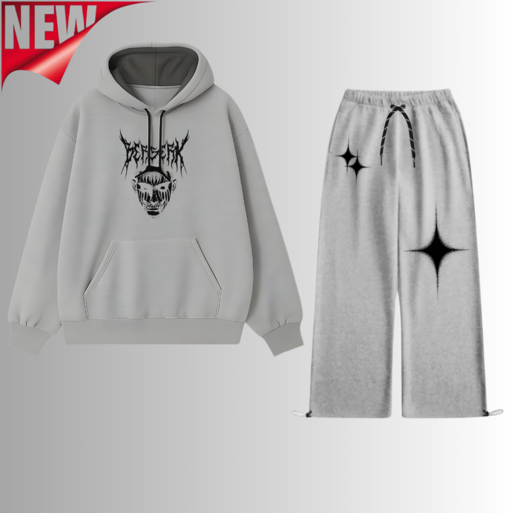 NEW Speeding.ceo Setelan Oneset Hoodie Sweater Pria Keren Celana Panjang Gombrong Beggy 1 Set Hodie 